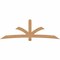 Ekena Millwork Davenport Timber Gable Bracket, Western Red Cedar, 108"W x 36"H x 1 1/2"D x 5 1/2"F, 8/12 Pitch GBW108X36X0206DAV00SWR - alternate 1